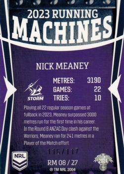2024 NRL Traders Titanium - Running Machines #RM08 Nick Meaney Back